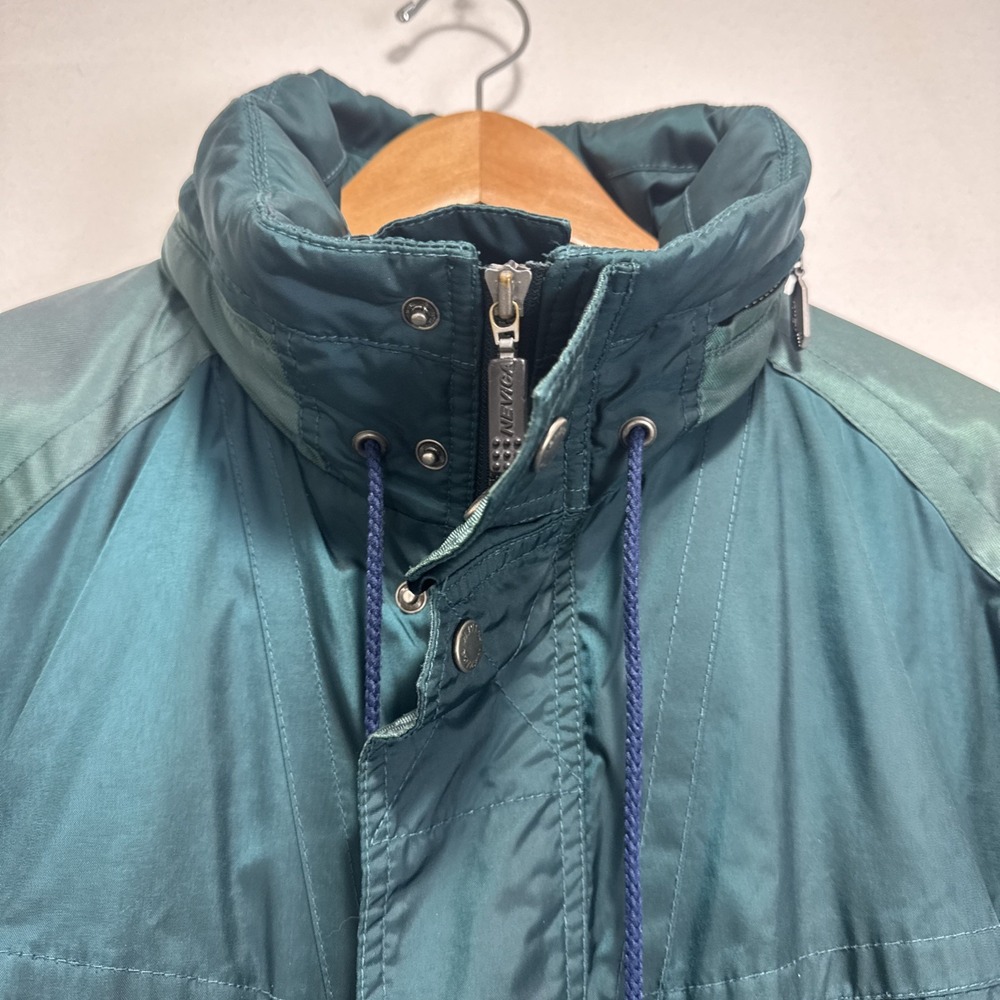 Retro VTG NEVICA  Ski Snowboard Jacket‎  RECCO Sz 38 M Teal - Picture 2 of 15